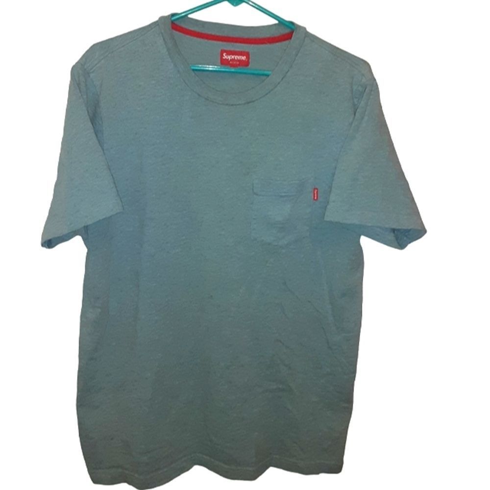 Supreme SS17 "S/S pocket tee - Dusty Teal" **Rare SS version of the FW classic